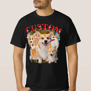 Camiseta Bootleg Vintage Mascota Perros Gato Gracioso Anima