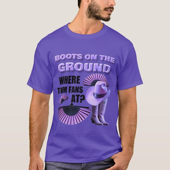 CAMISETA BOOTOS EN EL SUELO (PURP) (Anverso)