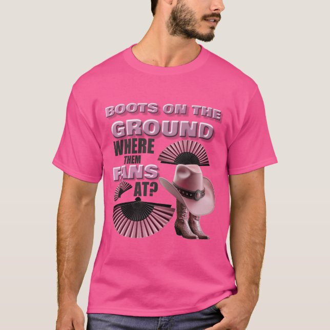 CAMISETA BOOTOS EN EL SUELO (ROSA) (Anverso)