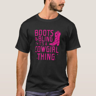 Camiseta Boots & Bling Es Cowgirl
