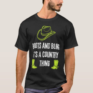 Camiseta Boots Bling It's A Country Thing