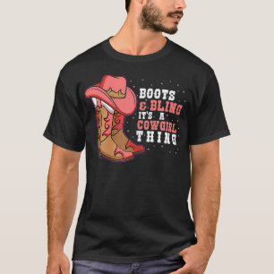 Camiseta Boots  Bling Its A Cowgirl Thing  (2)