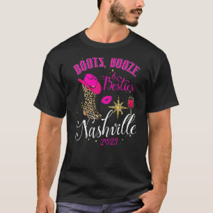 Camiseta Boots Booze & Besties Chicas de Nashville Vip 2023