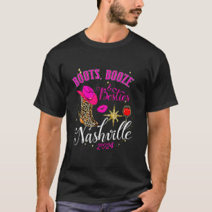 Camiseta Boots Booze Y Besties Nashville Viaje De Chicas 20