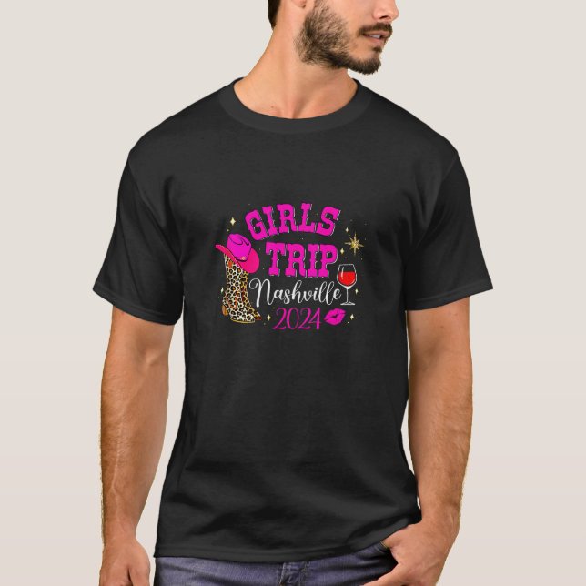 Camiseta Boots Booze Y Besties Nashville Viaje De Chicas 20 (Anverso)