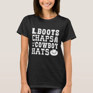 Camiseta Boots Chaps Y Gorras De Vaqueros