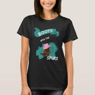 Camiseta Boots con la gallina de la vaca agricultora Spurs