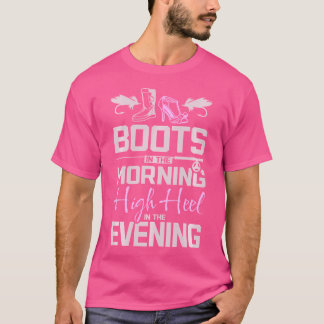 Camiseta Boots En La Pesca De Altos Talones