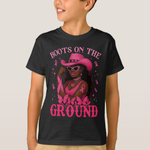 Camiseta Boots En La Tierra De Las Olas De Cáncer De Mama D