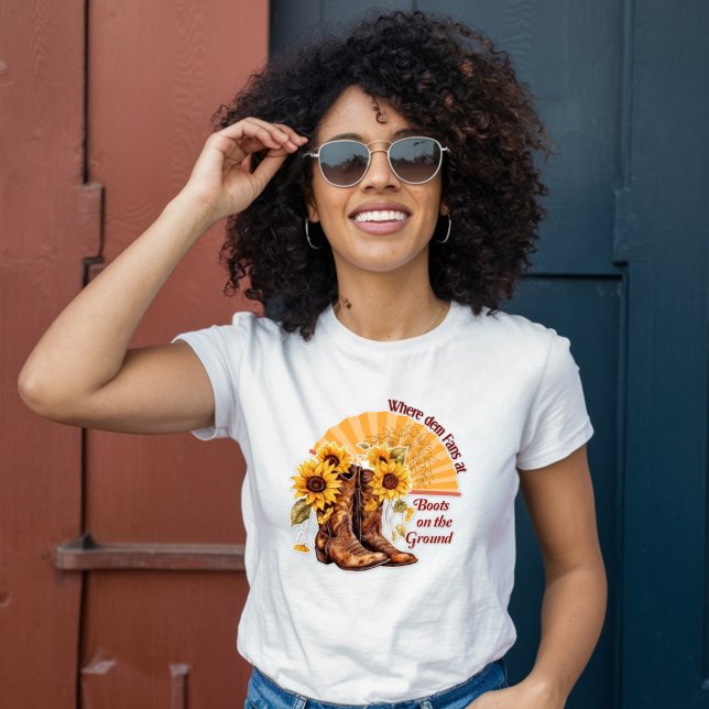 Camiseta Boots en la tierra - Donde los fans de la represa  (Subido por el creador)