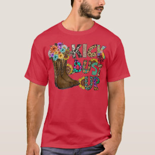 Camiseta Boots Florales De Vaquera Patrullan El Polvo Hacia