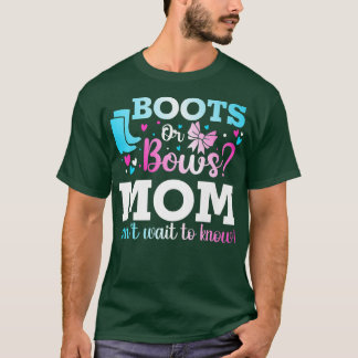Camiseta Boots o arcos de género de mamá revelan Baby Showe