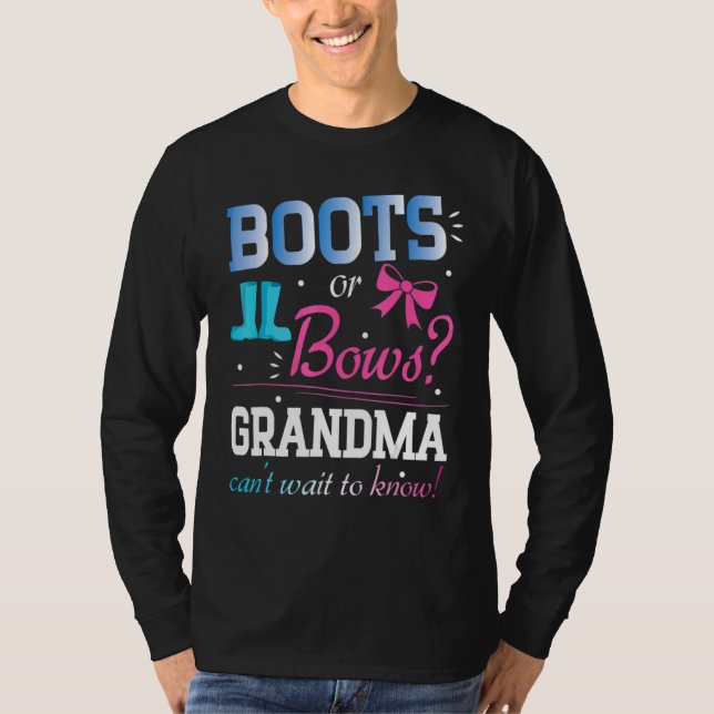 Camiseta Boots o arcos La abuela no puede esperar a saber (Anverso)
