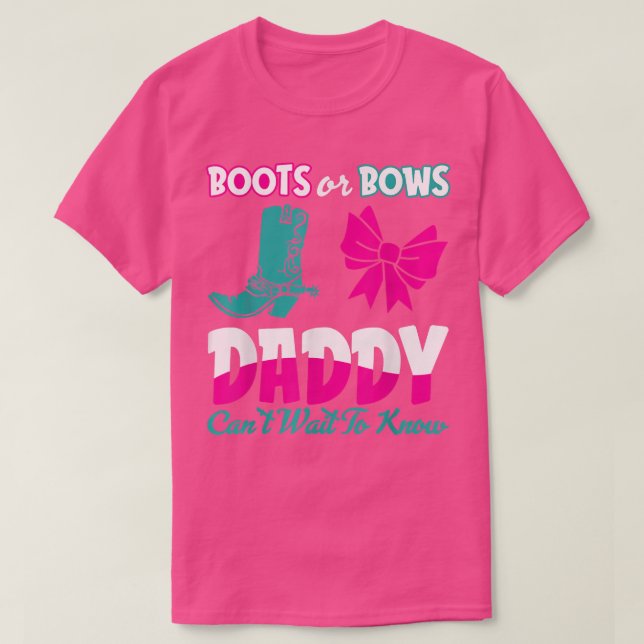 Camiseta Boots o arcos Papi Revelación de género de embaraz (Diseño del anverso)