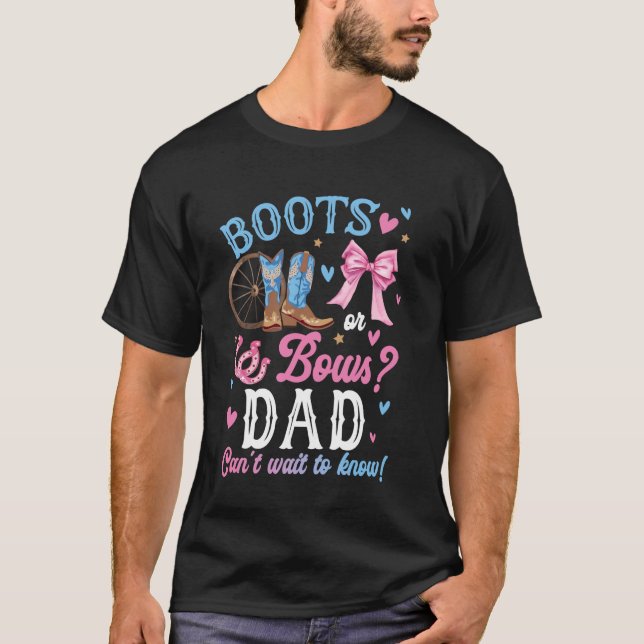 Camiseta Boots o arcos Sexo Revelan Decoraciones que a papá (Anverso)