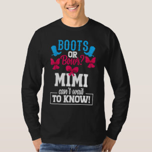 Camiseta Boots O Bows Género Revelar Fiesta Mimi Baby Annou