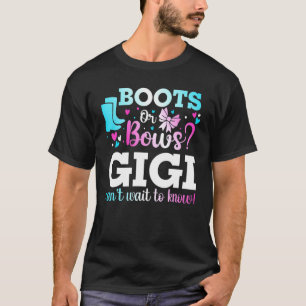 Camiseta Boots O Bows Gigi Género Revelan Baby Shower Annou