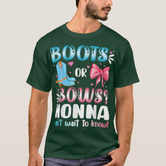 Camiseta Boots O Bows No Sexo Revelan Preg Baby Shower