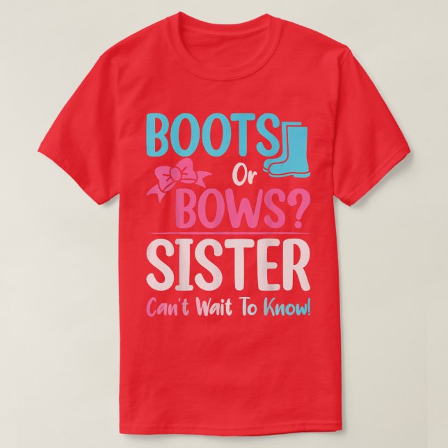 Camiseta Boots o doblamientos Sexo Hermana Revelan Embarazo (Diseño del anverso)