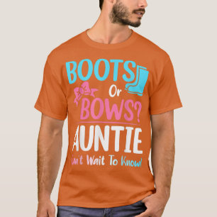 Camiseta Boots o golpes Tía Género revelar embarazo Annou