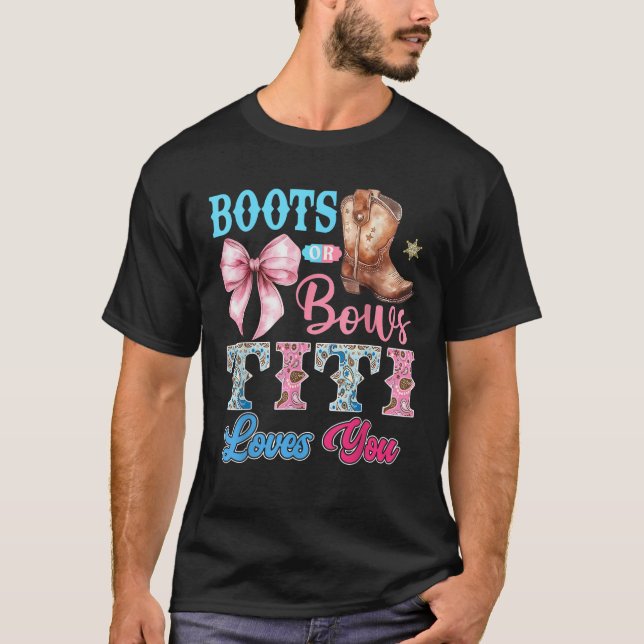 Camiseta Boots o golpes Titi te ama Fiesta de revelación de (Anverso)