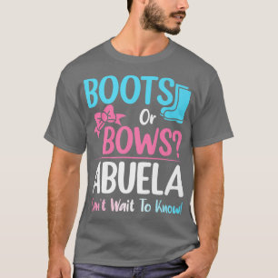 Camiseta Boots o vacas Abuela Género revelan embarazo Annou