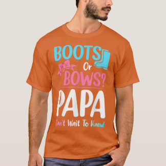 Camiseta Boots o vacas papá género revelan anuncio de embar
