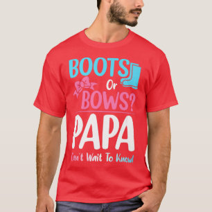 Camiseta Boots o vacas papá género revelan anuncio de embar