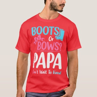 Camiseta Boots o vacas papá género revelan anuncio de embar