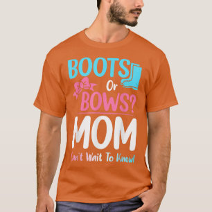 Camiseta Boots o vacas que el género de la madre revela el 