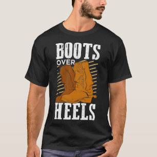 Camiseta Boots Over Heels Chica Ecuestre Regalo
