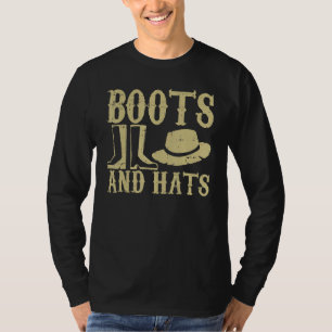 Camiseta Boots Y Gorras Cultivando La Vida De Agricultores 