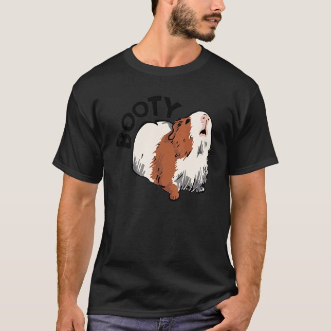Camiseta Booty Pig Graphic Guinea Pig Owner Pet Cavy Animal (Anverso)