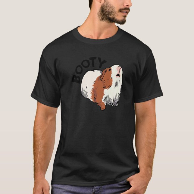 Camiseta Booty Pig Graphic Guinea Pig Owner Pet Cavy Animal (Anverso)