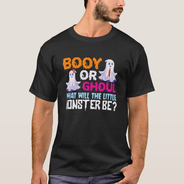 Camiseta Booy or Ghoul What Will The Little Monster Be (Anverso)