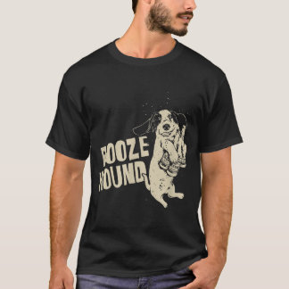 Camiseta Booze Hound Beer Lover Presente Hound Borrón Basse