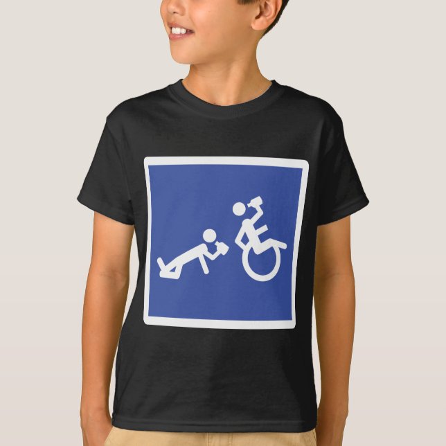 Camiseta boozer de la silla de ruedas (Anverso)