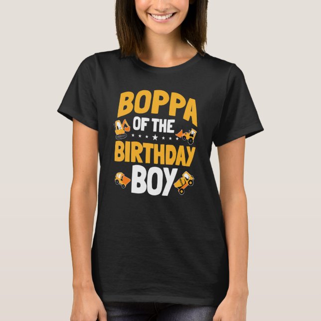 Camiseta Boppa Del Cumpleaños De Los Trabajadores De Constr (Anverso)