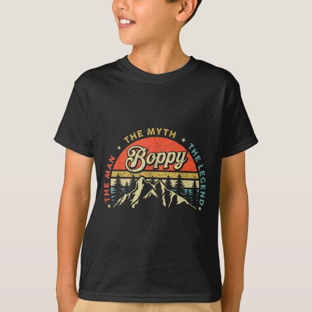 Camiseta Boppy Man Myth Legend Funny Father's Day Grandpa M (Anverso)