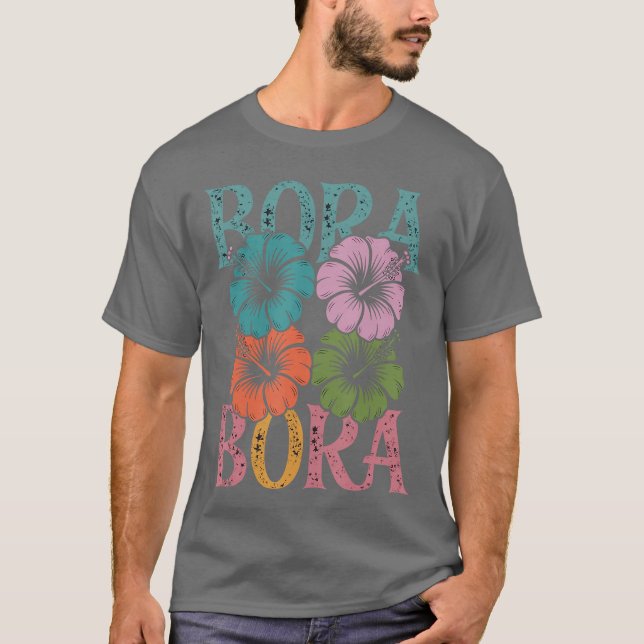 Camiseta Bora Bora Beach Souvenirs Tropical Beach Vacation (Anverso)