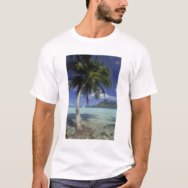 Camiseta Bora Bora, Polinesia Francesa Mt. Otemanu visto (Anverso)