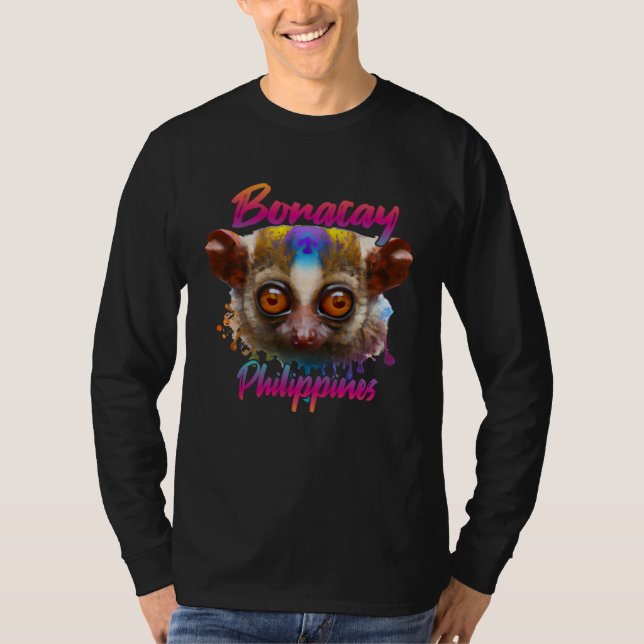 Camiseta Boracay Philippines Tarsier (Anverso)
