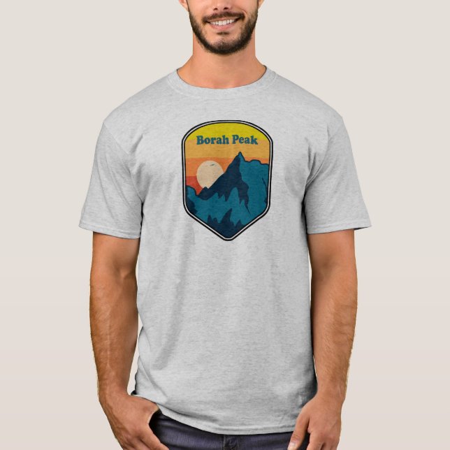Camiseta Borah Peak Idaho Sunrise (Anverso)