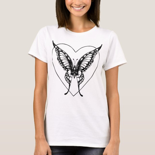 Camiseta Borboleta Coração (Anverso)