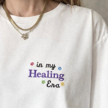 camiseta bordada amante de libros en mi Era de San