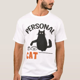 Camiseta Bordada con Criada Personal de Gato Div