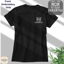 Camiseta Bordada Personalizada para Mamá Primeriza