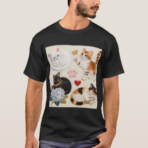 Camiseta bordado de gato5