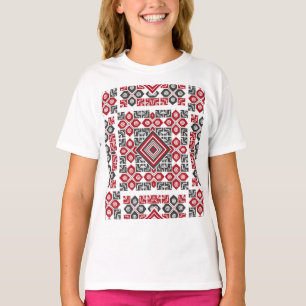 Camiseta Bordado palestino patrón 2