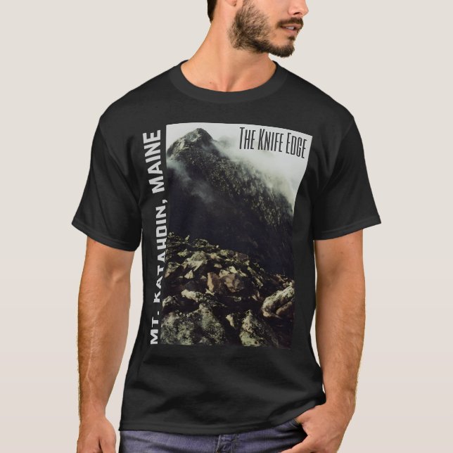 Camiseta Borde De Cuchillo En El Monte Katahdin (Anverso)